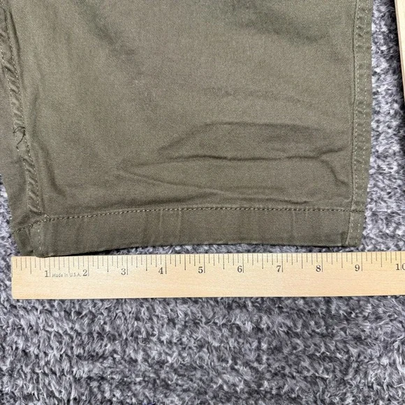 Volcom Mens Shorts Size 30 Olive Green Casual Flat Front Chino Skate - Picture 6 of 7